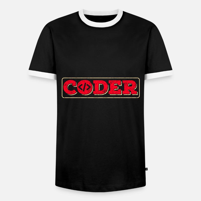 Programmierer Informatiker - Männer Kontrast-T-Shirt - Schwarz/Weiß