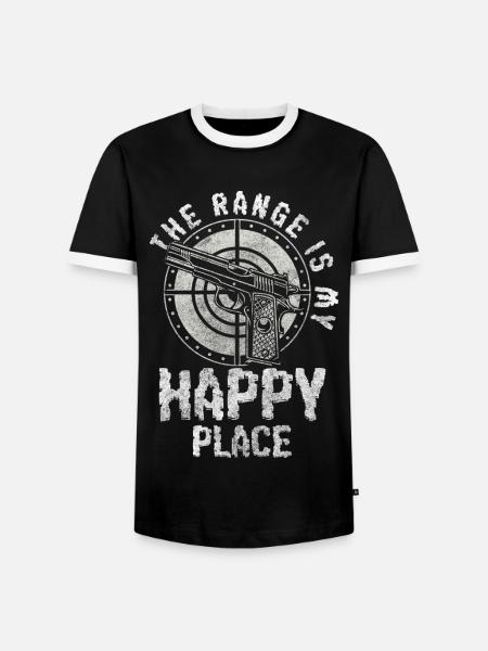 Waffen Gewehr Krieg - Männer Kontrast-T-Shirt - Schwarz/Weiß