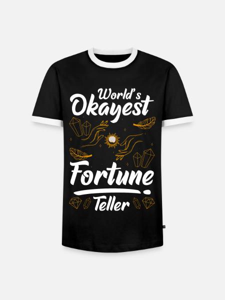 Kartenleger Zukunft Hellsehen Zeichen - Männer Kontrast-T-Shirt - Schwarz/Weiß