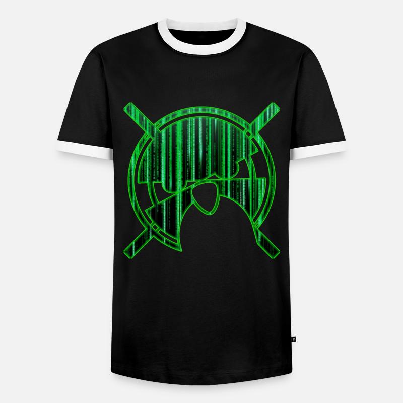 linux-Geek - Men's Ringer Shirt - black/white
