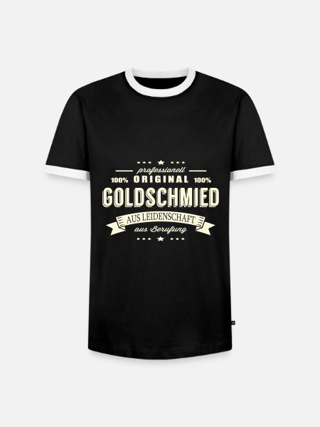 Goldschmied aus Leidenschaft - Männer Kontrast-T-Shirt - Schwarz/Weiß