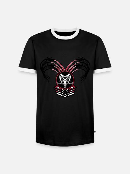 Gothic Girl - Männer Kontrast-T-Shirt - Schwarz/Weiß