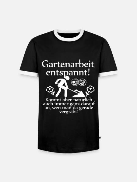 Gartenarbeit entspannt ... - Männer Kontrast-T-Shirt - 