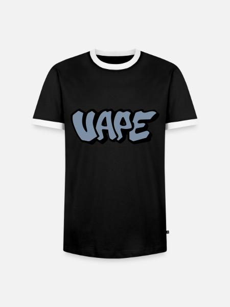 Vape Graffiti - Männer Kontrast-T-Shirt - Schwarz/Weiß