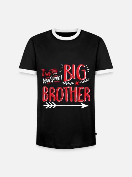 Big Brothers T-Shirt - Männer Kontrast-T-Shirt - Schwarz/Weiß