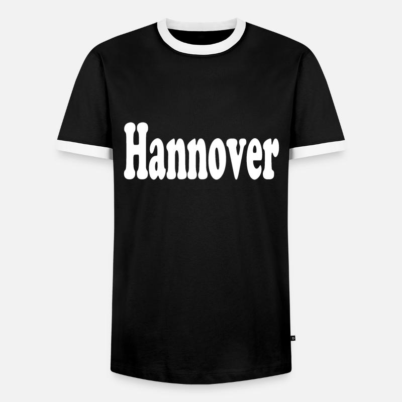 Hanover - Men's Ringer Shirt - black/white