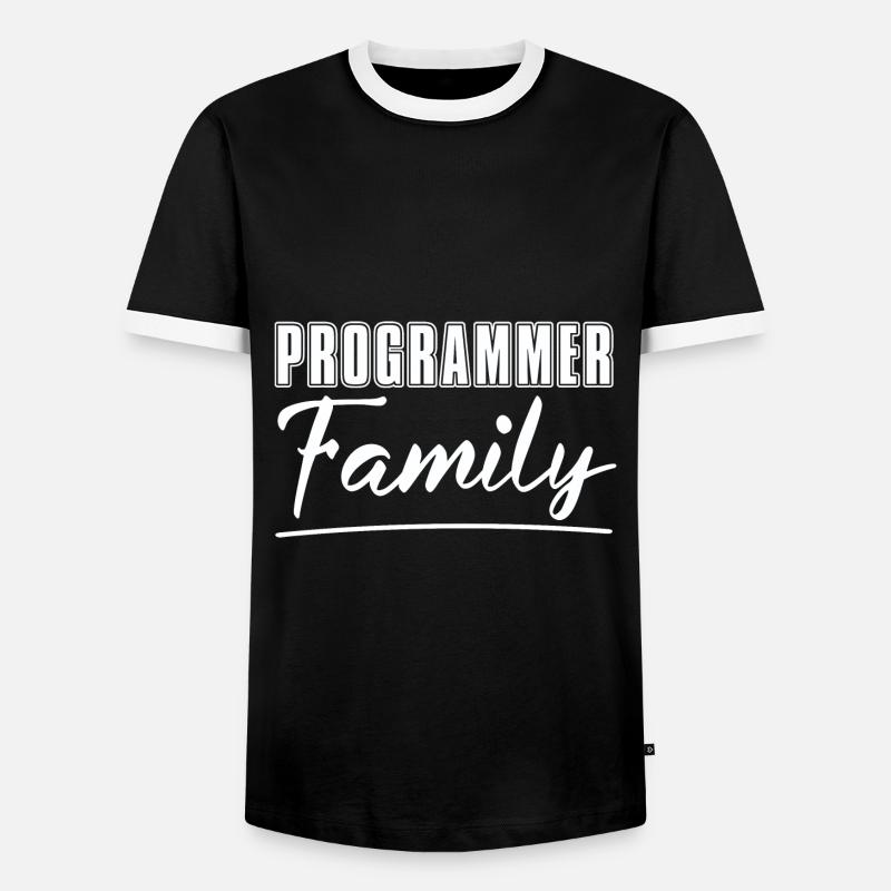 Programmer Coder Software Developer - Men's Ringer Shirt - black/white