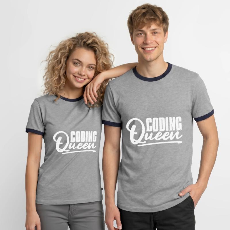 Programmierer Coder Software Entwickler Männer Kontrast-T-Shirt
