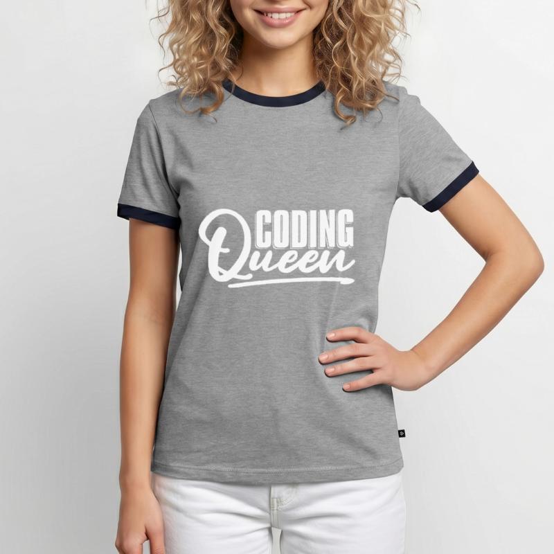 Programmierer Coder Software Entwickler Männer Kontrast-T-Shirt