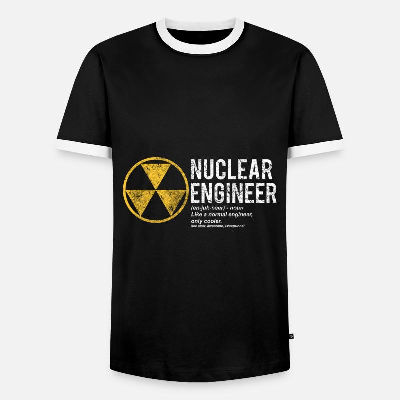 Physik Physiker - Männer Kontrast-T-Shirt - Schwarz/Weiß