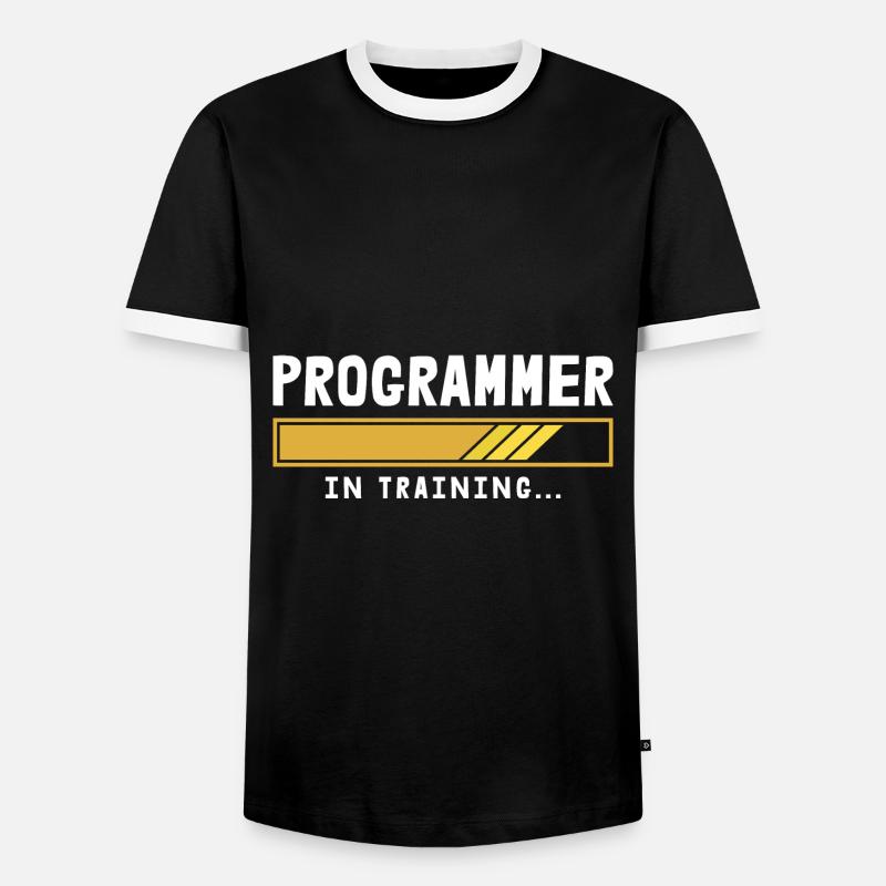 Programmer Coder Software Developer - Men's Ringer Shirt - black/white