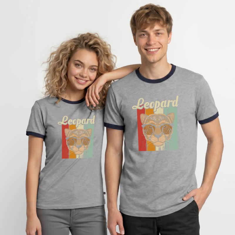 leopard Men's Ringer Shirt
