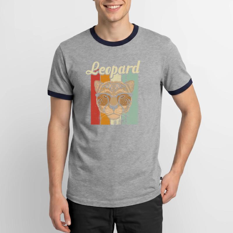 leopard Men's Ringer Shirt