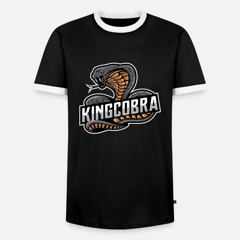 King Cobra - Men's Ringer Shirt - black/white