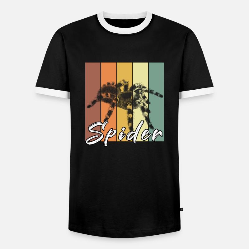 spider - Men's Ringer Shirt - black/white