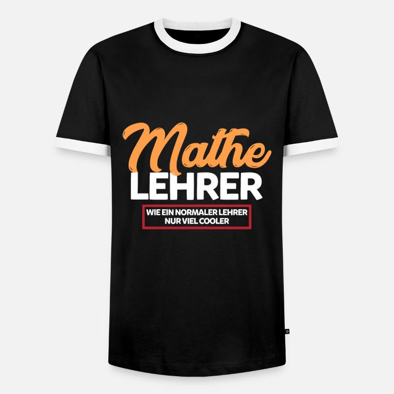 Mathematik Lehrer Mathelehrer - Männer Kontrast-T-Shirt - Schwarz/Weiß