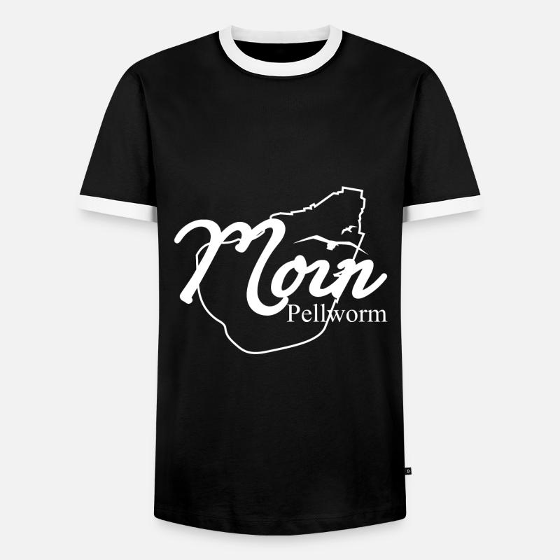 Moin Pellworm knows - Men's Ringer Shirt - black/white