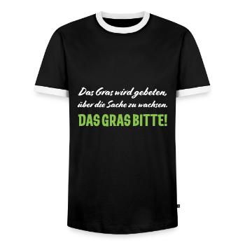 Lustiges Sprüche funny Quotes Shirt Geschenkidee - Männer Kontrast-T-Shirt - Schwarz/Weiß - Vorne - AI Model Female 172 light (172cm) & AI Model Male 178 light (178cm)