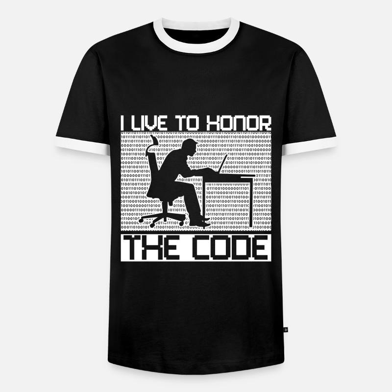 Programmer Coder Software Developer - Men's Ringer Shirt - black/white