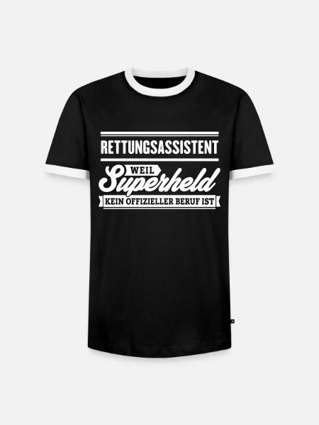 Superheld Rettungsassistent - Männer Kontrast-T-Shirt - Schwarz/Weiß