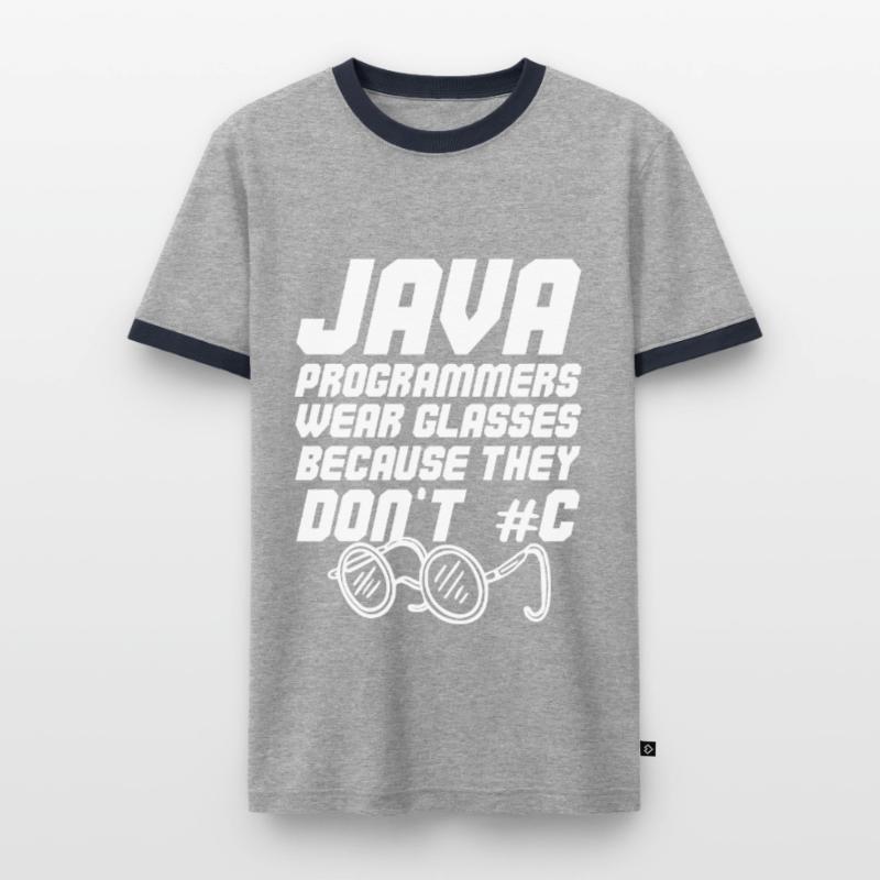 Cooler Java-Programmierer Männer Kontrast-T-Shirt