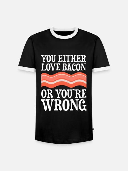 Speck Liebe - Männer Kontrast-T-Shirt - Schwarz/Weiß