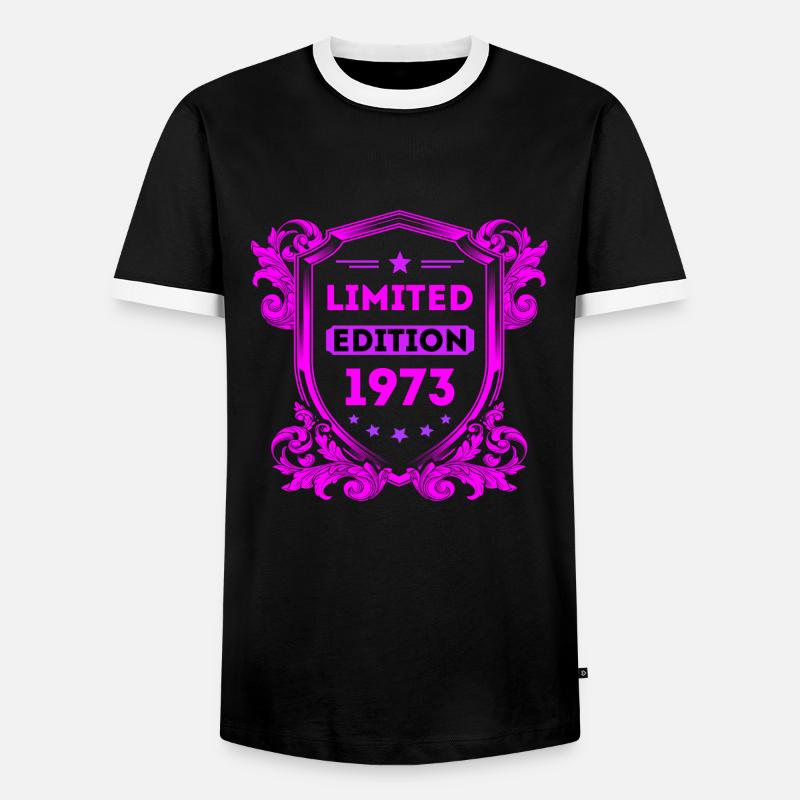 1973 - Men's Ringer Shirt - black/white