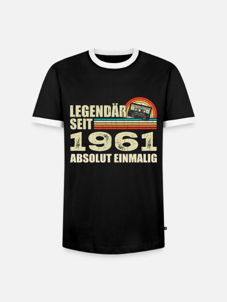 Légendaire depuis 1961 - absolument unique - T-shirt contrasté Homme - noir/blanc