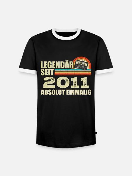 Légendaire depuis 2011 - absolument unique - T-shirt contrasté Homme - noir/blanc