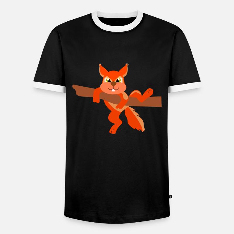 chipmunk - Men's Ringer Shirt - black/white