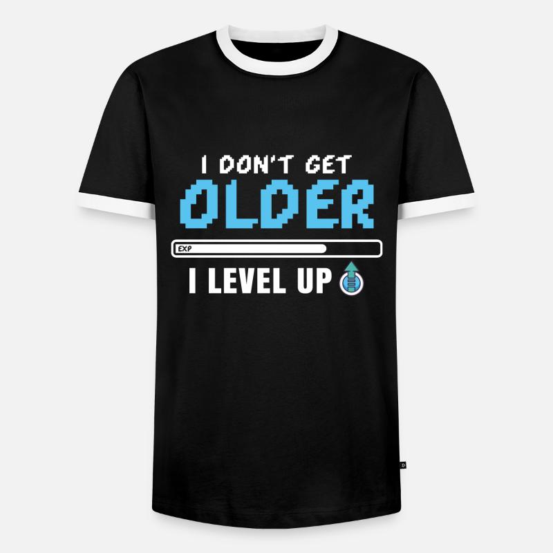 Computerspiele - Männer Kontrast-T-Shirt - Schwarz/Weiß
