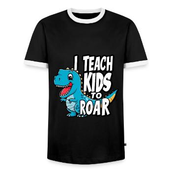 Logopäde Logopädie Sprachtherapie - Männer Kontrast-T-Shirt - Schwarz/Weiß - Vorne - AI Model Female 172 light (172cm) & AI Model Male 178 light (178cm)