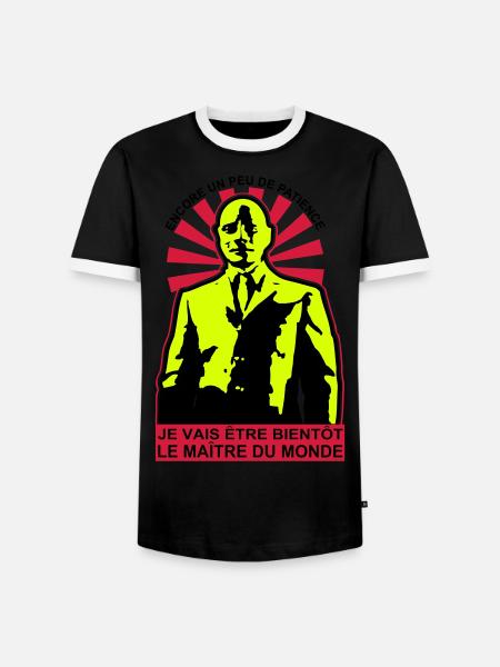 le maitre du monde - T-shirt contrasté Homme - noir/blanc