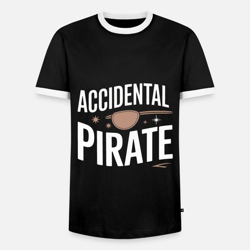 Amputation Disability - Men's Ringer Shirt - black/white