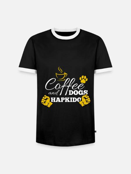 Hapkido-Kampfkunst-Geschenk - Männer Kontrast-T-Shirt - Schwarz/Weiß