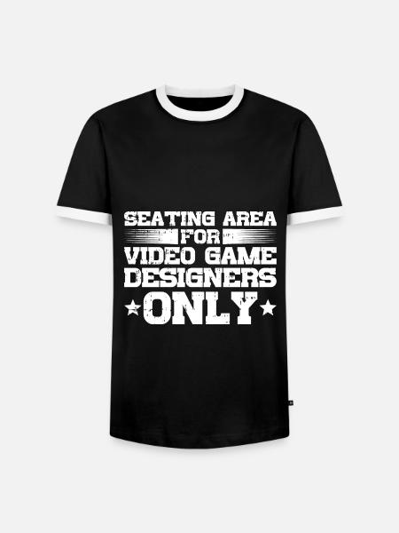 Video Game Designer - Männer Kontrast-T-Shirt - Schwarz/Weiß