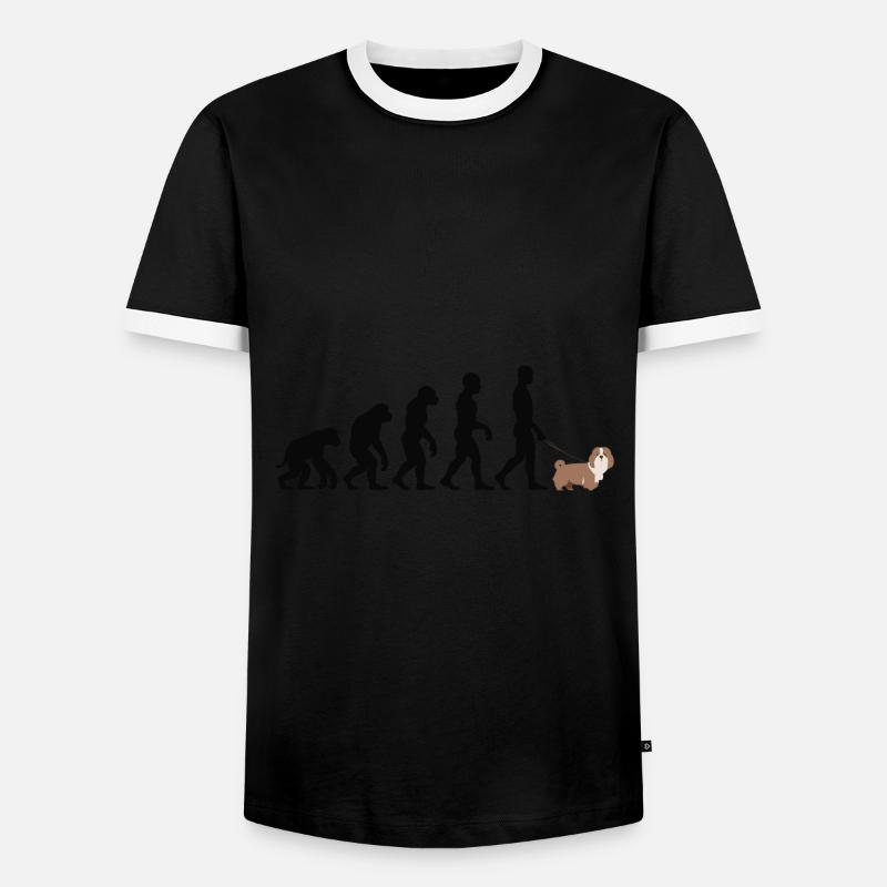 Lhasa Apso - Men's Ringer Shirt - black/white