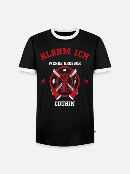 Alarm Ich Werde Großer Cousin - Männer Kontrast-T-Shirt - Schwarz/Weiß