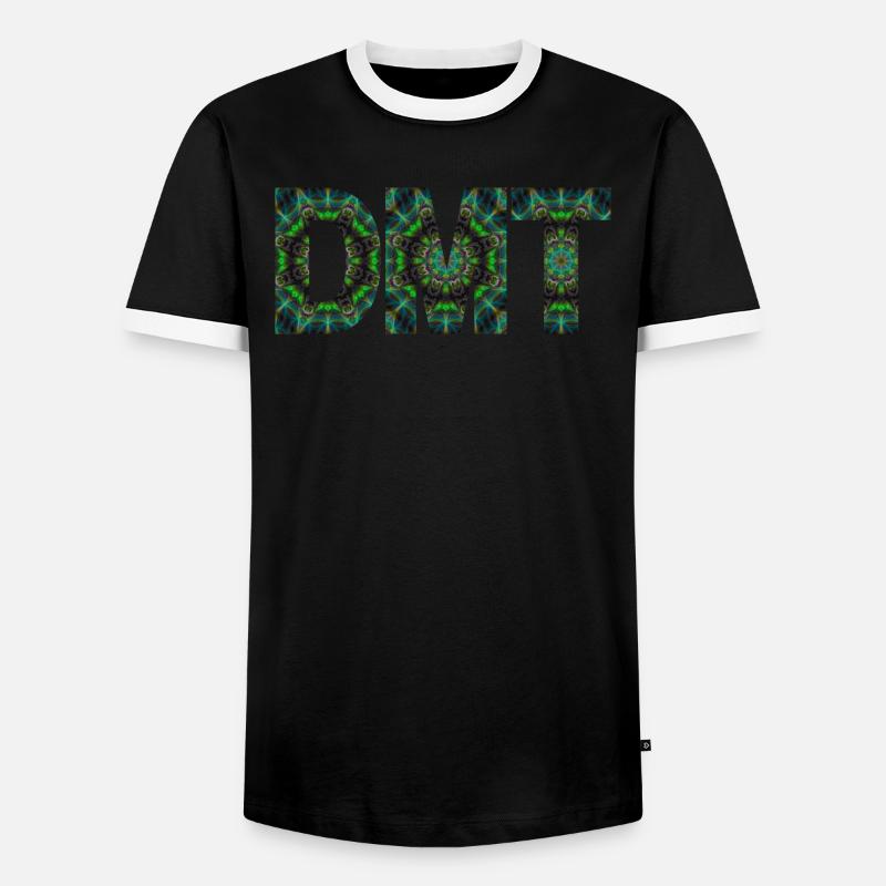 DMT Psychedelic Trip Ayahuasca - Men's Ringer Shirt - black/white
