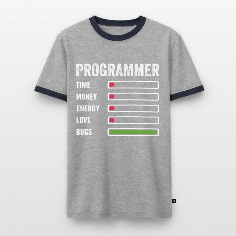 développeur humour programmeur codeur code T-shirt contrasté Homme