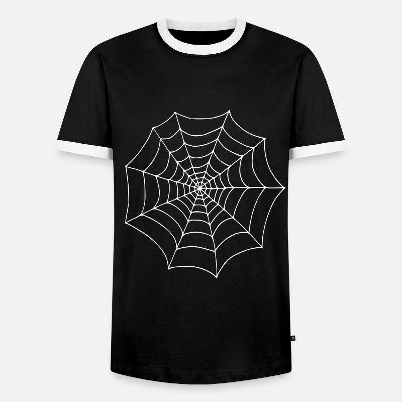 Cobweb - Men's Ringer Shirt - black/white