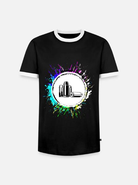 Patrone Icon symbol - Männer Kontrast-T-Shirt - Schwarz/Weiß