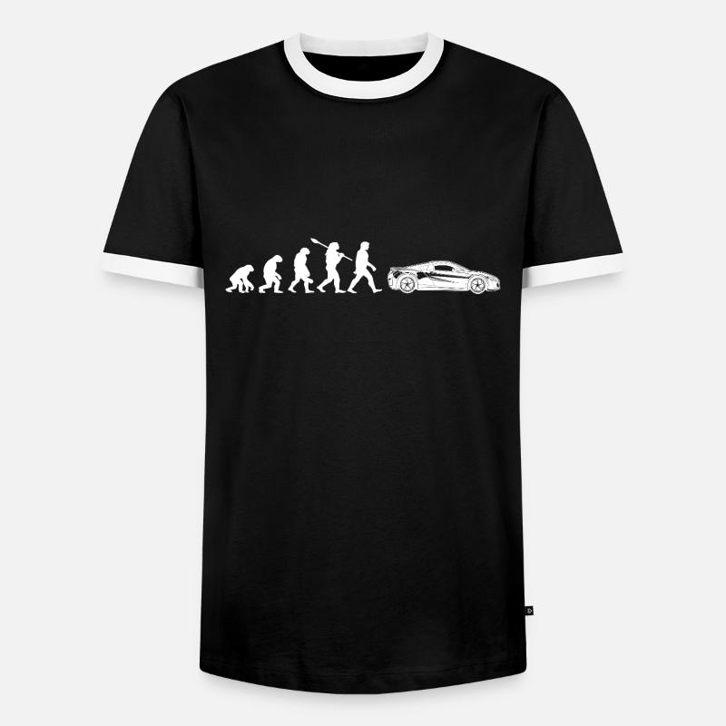 Auto De Sport Evolution - Men's Ringer Shirt - black/white