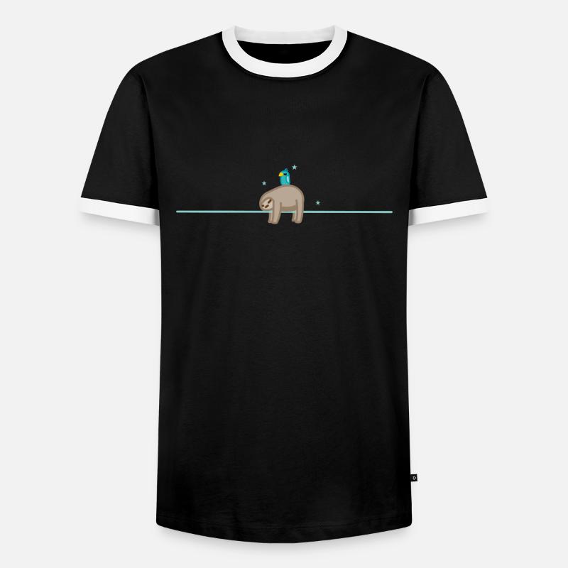 Sleep (part 2) - Men's Ringer Shirt - black/white