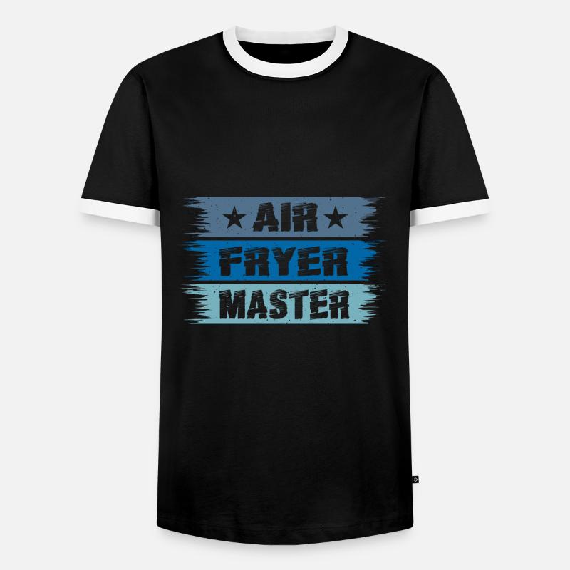 Heißluftfritteuse Master Culinary Crafts - Männer Kontrast-T-Shirt - Schwarz/Weiß