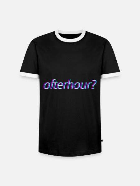 Afterhour Techno Rave Festival Electro Music Raver - Camiseta contraste hombre - negro/blanco