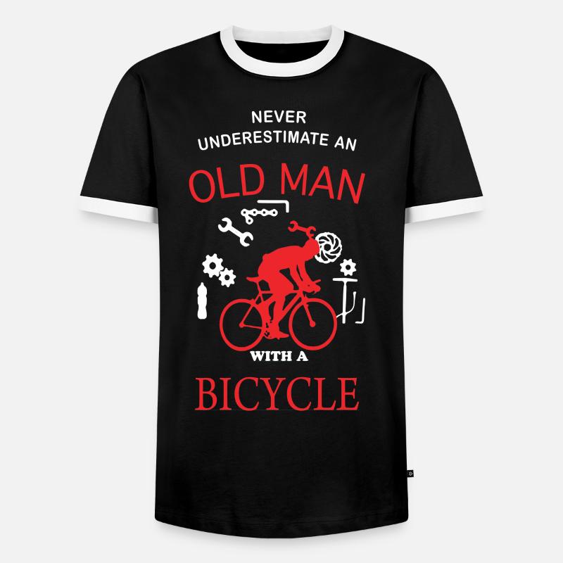 Bicycle Hell - Männer Kontrast-T-Shirt - Schwarz/Weiß