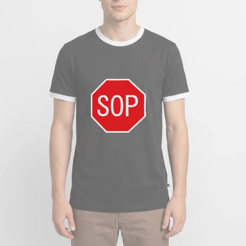 SOP shield Men's Ringer Shirt
