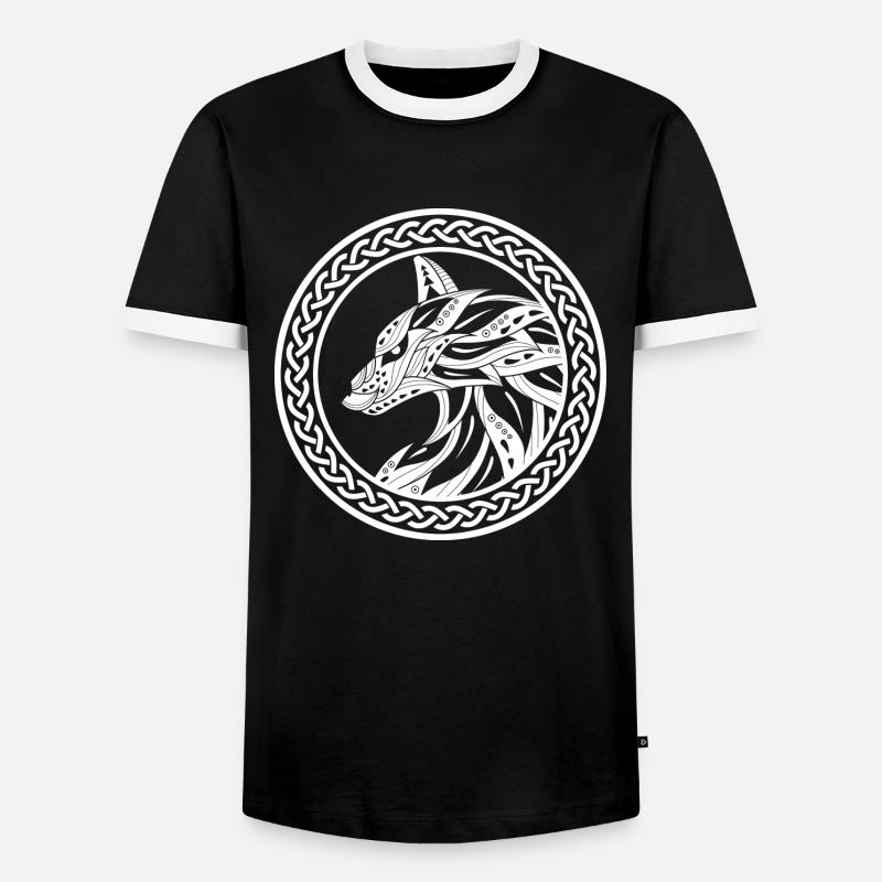 Wikinger - Männer Kontrast-T-Shirt - Schwarz/Weiß