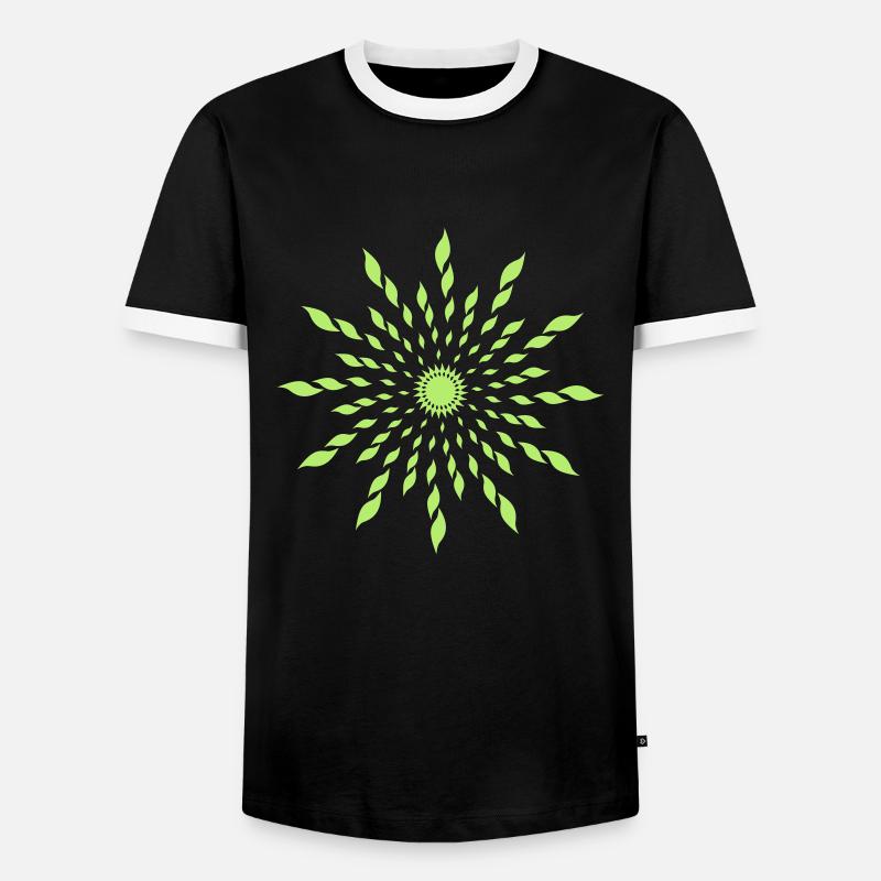astera (1c) - Men's Ringer Shirt - black/white